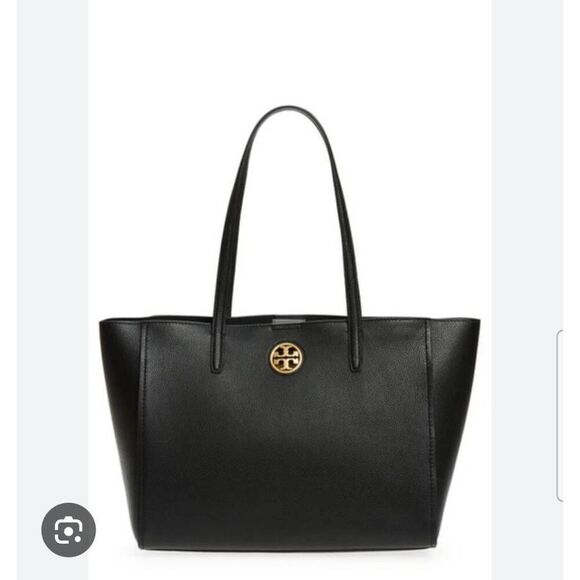 Tory Burch Carson Leather Tote - Picture 1 of 11